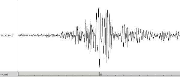 earthquake trace